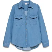 Vero Moda Shirts 'VMBUMPY' blue denim