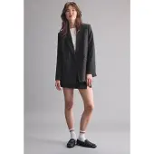 Stradivarius Stribet Blazer Med Knapper 0-001 M