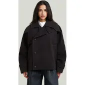 G-Star 4-Pocket Cape Jacket - Black - Women