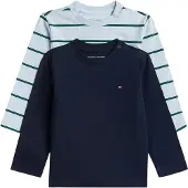 Tommy Hilfiger Bluser - 2-pak - Sky Blue Stripes - - 68 - Bluse