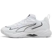 Puma Solarflash 4 Indoor Shoes Unisex, Shoes, White/Aged Silver, 45