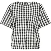 Ichi Bluse 'IHKarra' sort / hvid