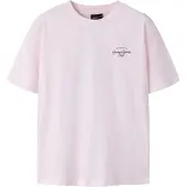 Name it T-shirt - NlnRuns - Pink Marshmellow/Fig Running Club - - 9-10 år (134-140) - T-Shirt