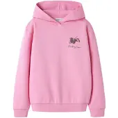 Name it Hættetrøje - NkfNikolisa - Begonia Pink - - 6 år (116) - Hættetrøje