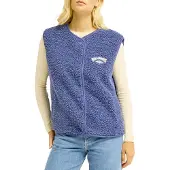 Billabong - Mærker - Be Happy Sherpa Vest True Navy til Unisex - Størrelse S - Flåde