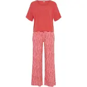 LASCANA Pyjamas pastelrød / lys rød