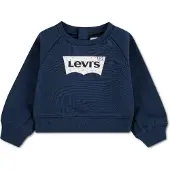 Levi's Kids Sweatshirt 'FLORAL BATWING' navy / lyseblå / orange / uldhvid