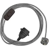 Creative Cables Snakebis Zig-zag Shade Ready E14 Lampeholder Med Ledning