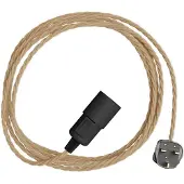 Creative Cables Snake Twisted Lampeholder Med Ledning