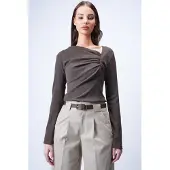 Trend Alaçatı Stili Shirts mørkebrun