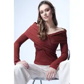 Trend Alaçatı Stili Shirts brandrød