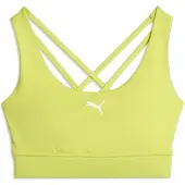 Puma Mid Impact Training Bra Women, Clothing, Lime Sheen, XL