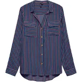 Vero Moda Bluse 'VMBumpy' mørkeblå / lysviolet