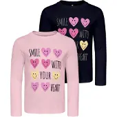 ONLY GIRLS Bluser & t-shirts 'Candy' mørkeblå / gul / lilla / lys pink