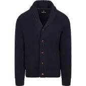 Barbour Cardigan Shawl Hartland Marineblå Blå Mørkeblå måle