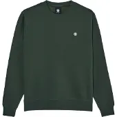 Element - Sweatshirts - Icon Embroidery Crew Deep Forest til UnisexBomuld - Størrelse L - Grøn