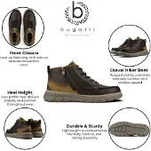 Bugatti Snørestøvler brun