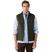 Hackett London Hackett Londontil mænd. HM4000197 Ultra vest mørkegrøn (L), Casual, Polyester
