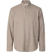 SELECTED MEN Skjorte 'SLMCole' brun-meleret