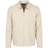 BOSS Overshirt orum Beige måe