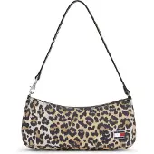 Tommy Hilfiger Skuldertaske lysebeige / brokade / sort / hvid