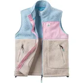Passenger - Mærker - Fairbanks Sherpa Gilet Faded W Denim Simply Taupe til UnisexUld - Størrelse L - Blå