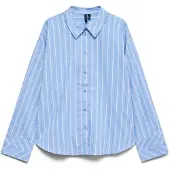 Vero Moda Bluse lyseblå / mørkeblå / hvid