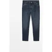 Massimo Dutti - Male - Slim Fit Jeans - Mørkeblå - 32