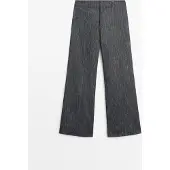 Massimo Dutti - Female - Jeans Med Brede Ben - Indigoblå - 36