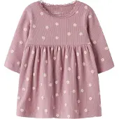 Name it Kjole 'NBFLAUREL' creme / grøn / lysviolet