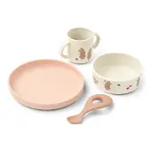 Liewood Spisesæt - Vivi - Wild Child/Rosey - - OneSize - Spisesæt