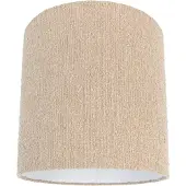 QAZQA Stoflampeskærm beige med bouclé-stof 40/40 cm