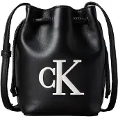 Calvin Klein Posetaske 'BOLD' sort / hvid