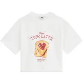 We fashion Bluser & t-shirts lysebrun / knaldrød / hvid
