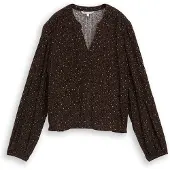 Tom Tailor DENIM Bluse bronze / sort