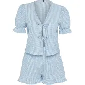 Trendyol Shorty lyseblå / offwhite