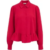 We fashion Bluse brandrød