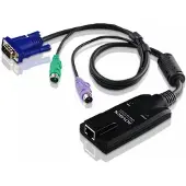 Aten KA7520 - Adapter til tastatur/ video / mus (KVM) - RJ-45 (hun) til PS/2, HD-15 (VGA) (han) - for ALTUSEN KH1508, KH1516, KH2508, KH2516 KH1508, KH1516, KL1508 KVM over IP KH1508