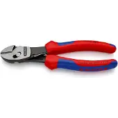 Knipex TwinForce, Diagonal tang, Krom-vanadium-stål, Plast, Blå, Rød, 180 mm, 280 g