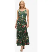 Superdry Woven Tiered ærmeløs Lang Kjole