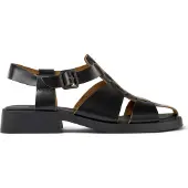 Camper Campertil kvinder. K201489-001 Dana lædersandaler sort (37), 1-3 cm, Spænder, Casual