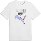 Puma Graphics Cyber Tee Men, Clothing, White, L