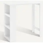SoBuy FWT17-II-W Hvid barbord med hylder 112x57x106 cm