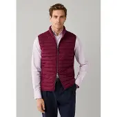 Hackett London Hackett Londontil mænd. HM4000197 Ultra vest bordeaux (L), Casual, Polyester, Burgund