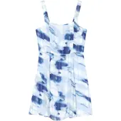 Armani Exchange A|X Armani Exchangetil kvinder. XW002314AF21550FB250 Aqua blå kjole (M), Casual, Viscose, Uden ærmer/stropper