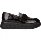 Wonders Wonderstil kvinder. A-5203_2025_5792 Mokkasiner i læder XFLY 03 sort (39), 3-5 cm, Ingen, Casual