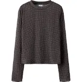 Name it Bluse - Mesh - NkfLikka - Chocolate Brown - - 9-10 år (134-140) - Bluse