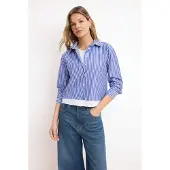 Trendyol Bluse navy / hvid