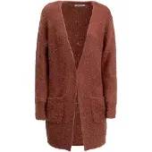 Influencer Cardigan ' Bouclé ' brun