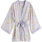 Ted Baker Morgenkåbe beige / grøn / lilla